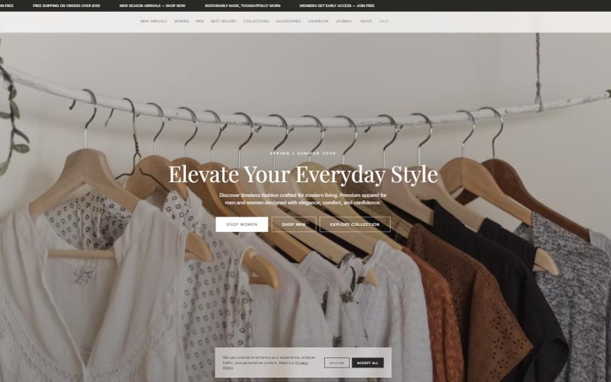 Aube Fashion website preview